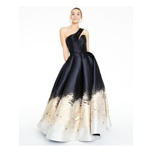 GLAMOUR BY TERANI COUTURE Womens Black One-Gown Sleeveless Full-Length Dress 8